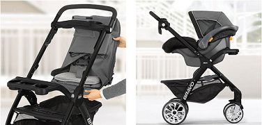 frame and car seat stroller