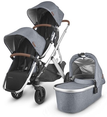 Uppabbay Vista stroller - Double Strollers that Fit the Chicco KeyFit 30